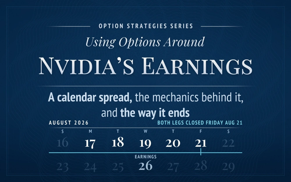 Frontwater Capital, Using Options Around Nvidia's August 26th Earnings Announcement (Option Strategies Series, Part One) cover