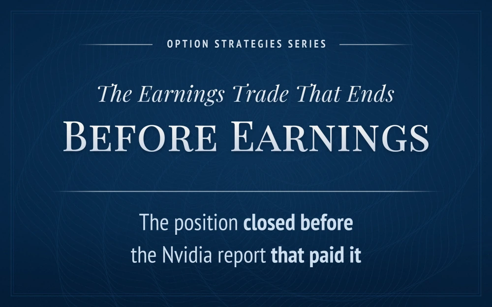 Frontwater Capital, The Nvidia Earnings Trade That Ends Before Earnings cover